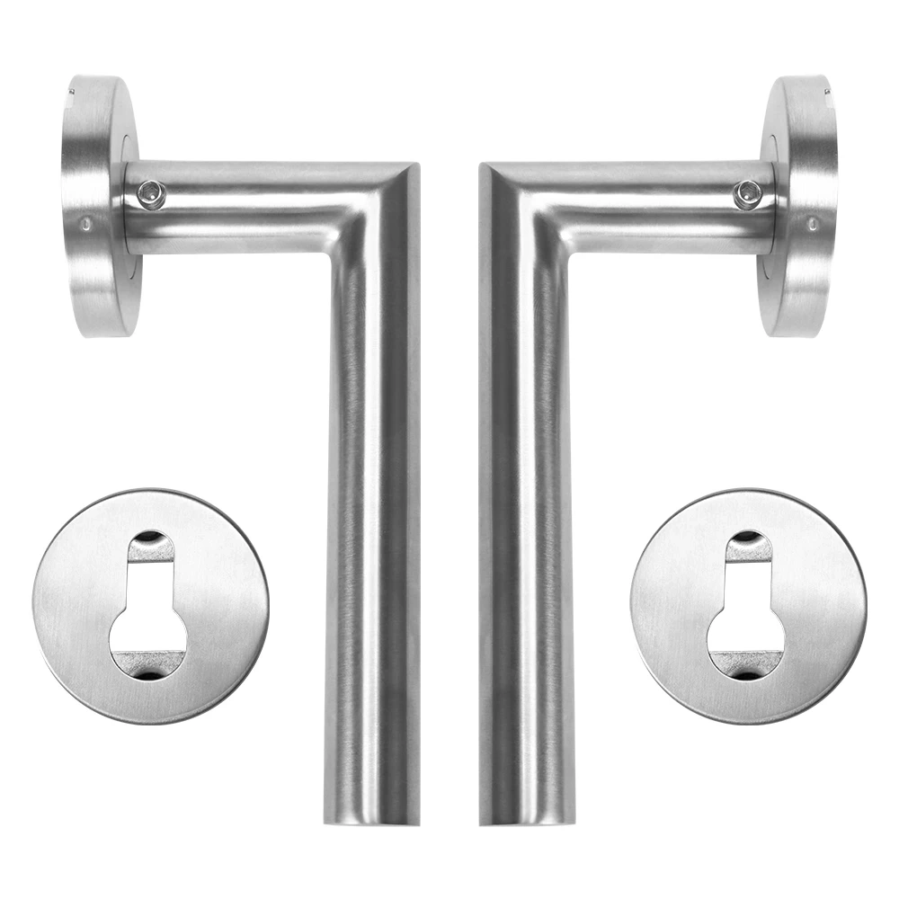 Quality Straight Door Handle Packs Internal C/W Latches Hinges Straight Lever Stainless Steel